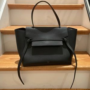 Céline Black Grained Belt Bag